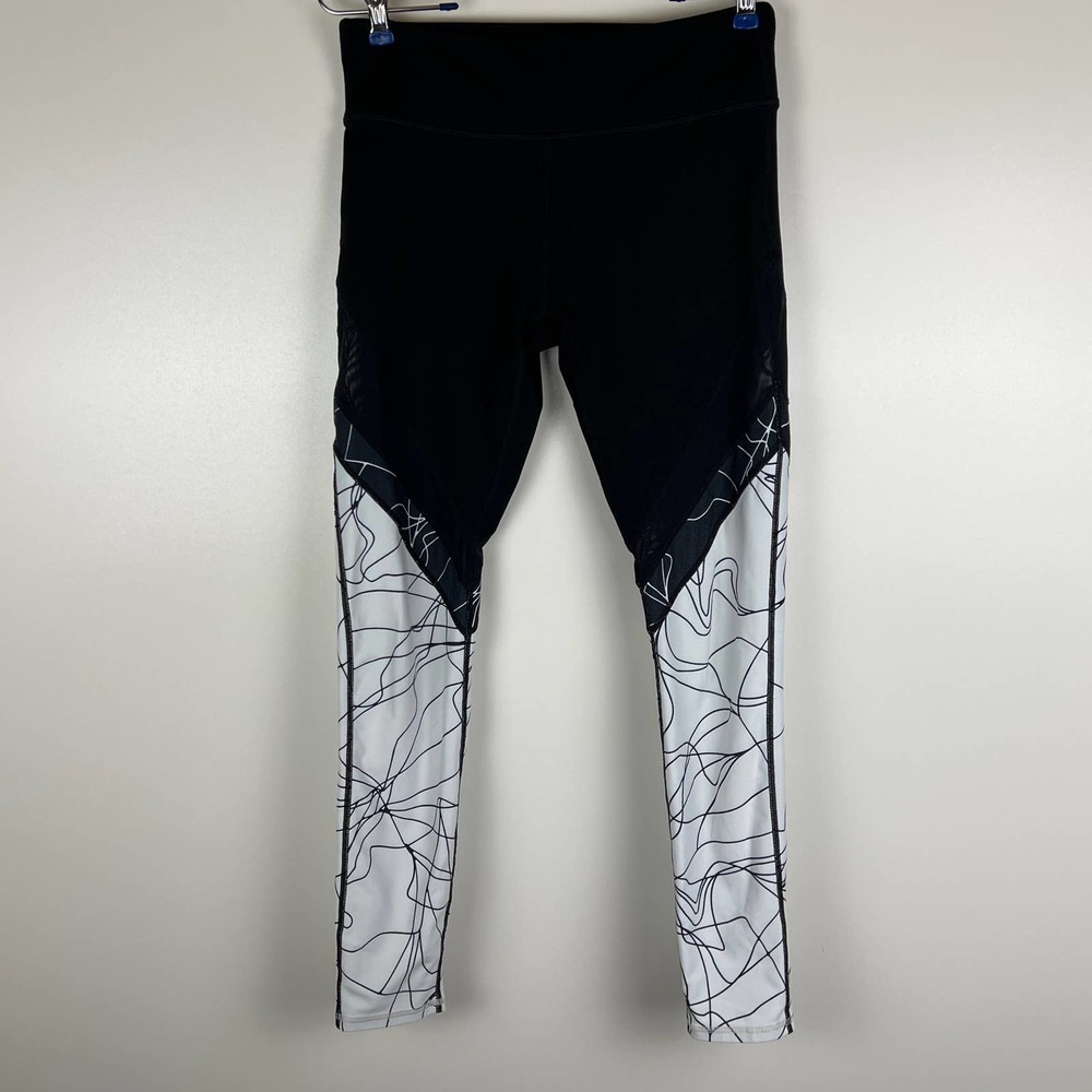 Fabletics Mid-Rise Mesh PowerHold Legging, Medium